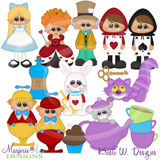 Wonderland Exclusive SVG Cutting Files Includes Clipart - Click Image to Close